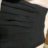 XINBUCKS百褶裙女短裙a字半身裙傘裙春秋高腰顯瘦夏季JK制服裙子冬學(xué)院風(fēng) 黑色-加長(cháng)款（抗皺西裝面料） M碼 90-105斤（腰圍70cm） 曬單實(shí)拍圖