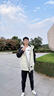 波司登（BOSIDENG）【反季】冬季羽絨服男短款連帽加厚新國標(biāo)90絨商場同款寬松外套 鏡潭綠/黑色4753/8056475A M 175/96A 曬單實拍圖