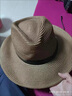 曼琪魅雅防曬夏天男士草帽可折疊牛仔帽戶(hù)外遮陽(yáng)禮帽沙灘帽大檐帽出游帽男 可折疊草帽-咖啡色 清涼透氣均碼(58cm) 曬單實(shí)拍圖