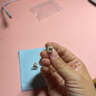 HEFANG何方珠寶笑臉鉆石耳釘14K金耳飾輕奢高級感生日禮物送女友老婆 金色 曬單實拍圖