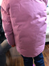 戴維貝拉（DAVE＆BELLA）童裝大童女裝中大童羽絨服兒童90絨保暖連帽小女孩羽絨衣女童冬裝 深粉色 140 cm（建議身高130-140cm） 曬單實(shí)拍圖