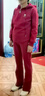 啄木鳥(niǎo)連帽運動(dòng)服休閑套裝女春秋2025新款洋氣減齡寬松媽媽裝衛衣三件套 大紅6690 L【適合80-99斤】 曬單實(shí)拍圖