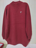 恒源祥秋冬高端中長(cháng)款羊絨衫女加厚保暖純山羊絨打底衫半高領(lǐng)毛衣 秀紅 3XL【禮盒包裝】 【適合體重145- 曬單實(shí)拍圖