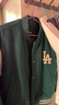 MLB外套男女情侶學(xué)院風(fēng)運動(dòng)夾克休閑寬松棒球服3AJPV0934-07GND-L 曬單實(shí)拍圖