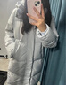 恩若凡大學(xué)生穿的羽絨服女生長款加厚服女冬季中過膝今年流行服時(shí)尚外套 淺藍(lán)色 S 建議80-100斤 曬單實(shí)拍圖