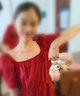 周大生福運兔銀項鏈女小眾輕奢設計感紅瑪瑙生日禮物送女友 福運兔項鏈 曬單實拍圖