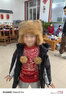 千姿嬌媚（QIANZIJIAOMEI）小浣熊護耳帽美洲貉子毛霸王帽冬季保暖男女兒童成草帽子大童款（頭圍52-56） 曬單實(shí)拍圖