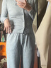妙奕嘉小個(gè)子氣質(zhì)套裝休閑兩件套春季女裝2026新款搭配一整套洋氣高級感 針織套裝灰色【外套+吊帶+褲子】 M 【建議80-100斤】 曬單實(shí)拍圖