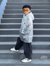 迪士尼男童加厚漸變棉服中長(cháng)款夾棉外套2024秋冬裝新款中大兒童洋氣棉襖 白色 120 曬單實(shí)拍圖