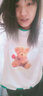 AEMAPE加絨加厚衛(wèi)衣女2025春秋冬新款甜美風(fēng)印花小熊款保暖長袖圓領(lǐng)上衣 MX-11-8024小熊-白色加絨加厚 XL _建議120-140斤內(nèi) 曬單實拍圖