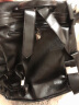 VANDEELEN配皮女包韩版时尚双肩包女士背包新款旅游休闲大容量百搭旅行包包 黑色 实拍图