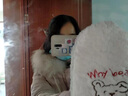 奇沛兒（QIPEIER）保暖手套女冬季可愛(ài)女生毛線(xiàn)手套戶(hù)外加絨防寒女士手套掛脖 小熊羊羔絨掛脖手套 米白 均碼 曬單實(shí)拍圖