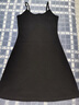 棲紀吊帶連衣裙女春夏新款修身顯瘦黑色內搭打底性感a字小黑裙夏 黑色 L (95-105斤) 曬單實(shí)拍圖