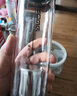 富光 雙頭玻璃杯男女玻璃茶杯泡茶杯單層玻璃杯茶水分離杯 帶茶隔杯子 580ml咖啡色 曬單實(shí)拍圖