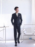 皮爾卡丹（pierre cardin）西服套裝男英倫風雙排扣職業(yè)正裝商務(wù)休閑西裝三件套新郎結(jié)婚禮服 中灰色【西裝+褲子】 XL 52【建議125-135斤左右】 曬單實拍圖