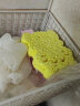 NUK宝宝沐浴棉搓澡海绵天然植物纤维婴儿洗澡海棉 颜色随机 实拍图