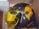 TORC美國TORC復古頭盔摩托車(chē)頭盔鏡片三扣式鏡片帶框架子泡泡鏡 黃色泡泡鏡+黑色支架 無(wú) 曬單實(shí)拍圖