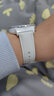 華為手表表帶適用于Watch GT3丨GT3Pro真表帶女款42mm雅致版時尚商務GT2 Fit2通用 簡裝女款真皮表帶-尖尾銀扣-雪域白(20mm口徑) 曬單實拍圖