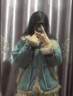 LPOX棉服女牛仔毛毛外套女冬季寬松加厚保暖高級感拼接復(fù)古潮 復(fù)古藍(lán) [夾棉] M 曬單實(shí)拍圖