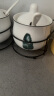 拜杰厨房陶瓷调味罐3个装调料盒带勺盐罐调料罐套装辣椒油带置物架 实拍图