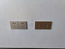 秋葉原（CHOSEAL） 電腦插座六類千兆屏蔽網(wǎng)口面板插座網(wǎng)絡(luò)信息網(wǎng)線面板 模塊86型面板多孔多功能 單口空面板【不含模塊】香檳金 曬單實(shí)拍圖