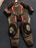 Alpinestars MISSILE V2 a星摩托車(chē)騎行連體皮衣牛皮賽道賽車(chē)服防摔騎行服 黑熒光紅色1030 48 曬單實(shí)拍圖