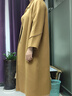 ZXEGI高檔手縫女士外套2025年新款雙面羊絨大衣女長(cháng)款氣質(zhì)過(guò)膝毛呢大衣 駝色 L 曬單實(shí)拍圖