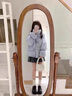 JEZE棉襖女冬季新款2024年韓系學(xué)生奶呼呼牛角扣棉衣棉服加厚外套 淺藍色【z】 M 【推薦115-130斤】 曬單實(shí)拍圖