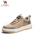 駱駝（CAMEL）滑板鞋男夏季網(wǎng)面厚底運動(dòng)板鞋新款復古休閑百搭 G13S309046 小麥色 網(wǎng)面款 39 曬單實(shí)拍圖