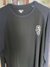 GUIJIAOER新款破冰投籃服加厚保暖籃球訓練服長(cháng)袖速干美式運動(dòng)t恤健身圓領(lǐng) 牛奶絲黑拼灰長(cháng)袖+破冰黑色短褲 XXL（180-185高，150-170斤） 曬單實(shí)拍圖