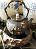 伊藤松秀 日本進(jìn)口工藝手工砂鐵壺煮茶器無(wú)涂層砂鑄鐵壺套裝南部煮水泡茶 金梅謙竹-代云歸套裝 曬單實(shí)拍圖