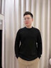 鑫羅圣保加絨加厚圓領(lǐng)毛衣針織衫打底衫男士秋冬裝韓版保暖帥氣內(nèi)搭T1/2件 【兩件裝】258黑色+258深灰 加絨 XL 130-150斤 曬單實拍圖