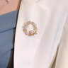Marco Bizzarri伊環(huán)珍輕奢珠胸針高檔女衣服配飾女士胸花防走光別針情人節(jié)送女友 520送女友送閨蜜生日禮物 曬單實(shí)拍圖