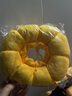 元?dú)饷任铮╩wpet）太陽花伊麗莎白圈 貓咪項(xiàng)圈寵物狗狗脖圈絕育恥辱圈防舔防抓頭套 黃色 S (建議體重約4-8斤) 曬單實(shí)拍圖
