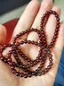 默奢 全凈體石榴石手鏈 女圓珠純酒紅天然串珠 高品質(zhì)配收藏級 曬單實(shí)拍圖