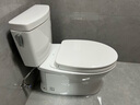 TOTO馬桶CW830EB原裝家用小戶(hù)型抽水坐便器智潔釉面超旋式（04-B+10) CW830EB+原裝緩降蓋板 400mm 400mm 曬單實(shí)拍圖