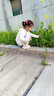 俞兆林（YUZHAOLIN）兒童防蚊褲夏季女童褲子中小童透氣長(zhǎng)褲收腳燈籠褲 手繪花園 曬單實(shí)拍圖