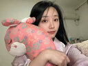 紫彤可愛(ài)花布兔子長(cháng)條玩偶陪睡覺(jué)抱枕女生床上夾腿娃娃兒童公仔可拆洗 粉紅色 小號1.1m【三層紗布藝獨立內膽】 曬單實(shí)拍圖