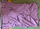 克沃茲（KWOZI）月子服哺乳秋衣上衣春秋薄款孕婦睡衣可拆卸胸墊哺乳衣外穿打底衫 紫色上衣 XL碼（適合120-140斤） 曬單實(shí)拍圖
