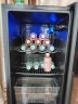 奥克斯（AUX）冰吧红酒柜冷藏柜恒温玻璃展示柜 办公室冰箱家用商用冷柜茶叶保鲜柜 恒温恒湿JC-90K118LD 实拍图