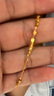中國黃金（CHINA GOLD）黃金項(xiàng)鏈女足金小方糖套鏈蹦迪珠鎖骨鏈送女朋友送老婆生日禮物 約3.06g_小方糖 曬單實(shí)拍圖