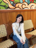 熒蒂（YINGDI）針織衫女春秋季2025新款白色露肩上衣遮肚子顯瘦絕美毛衣女慵懶感 米白色針織衫 M 曬單實(shí)拍圖