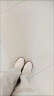 YXHK 真软皮单鞋女春秋新款软皮耐磨防滑舒适软底牛筋底妈妈鞋运动鞋 米白色 35 实拍图