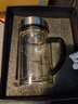 希諾雙層玻璃杯隔熱帶手柄辦公室泡茶杯透明水杯水杯家用商務(wù)泡茶杯子 曬單實(shí)拍圖