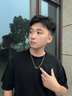 BROSWAY歐美時(shí)尚雙色之環(huán)項(xiàng)鏈男鈦鋼輕奢小眾輕奢飾品生日送男友禮物 BRR06鏈長(zhǎng)520+30粗3.0mm雙色銀黑 曬單實(shí)拍圖
