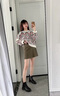 富貴鳥女鞋冬季真皮馬丁靴女軟底厚底短筒靴子女時尚加絨短靴女媽媽鞋 黑色 加絨 跟高4cm 37 曬單實拍圖