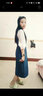 唐菓蜜牛仔背帶裙女夏季2025新款女裝韓版時(shí)尚百搭學(xué)院風(fēng)減齡學(xué)生連衣裙 白色上衣+牛仔背帶裙 S 曬單實(shí)拍圖