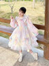 A 21 FUNB女童洛麗塔公主裙小女孩秋冬2025新款洋氣兒童蓬蓬彩虹網(wǎng)紗連衣裙 春-秋幻彩M650+幻彩發(fā)飾 140 cm 曬單實(shí)拍圖