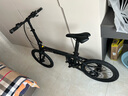 薩瓦碳纖維超輕折疊公路車(chē)20寸9速折疊變速自行車(chē)便攜單車(chē)成人通勤 黑色 曬單實(shí)拍圖