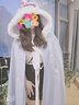 閃動少女（SHANDONGSHAONV）鈴蘭改良學生斗蓬女古風加厚保暖長款漢服冬古裝毛呢披風 重工刺繡斗篷 均碼 曬單實拍圖